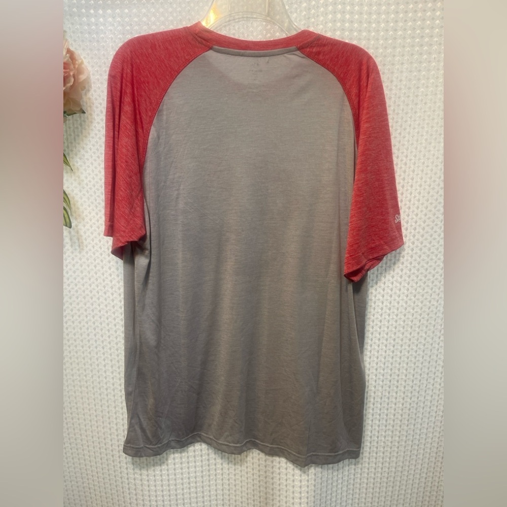 Washington Nationals MLB Stitches Raglan T-Shirt Mens Large Gray Red NWT - Picture 3 of 3